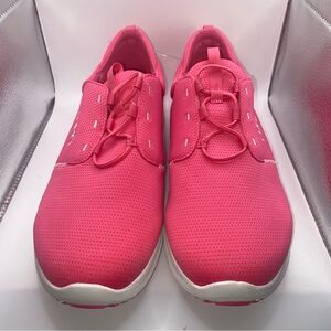 RYKA Womens Recovery Washable Bungee Sneakers Renew Hot Pink EZ Slip On US 11W